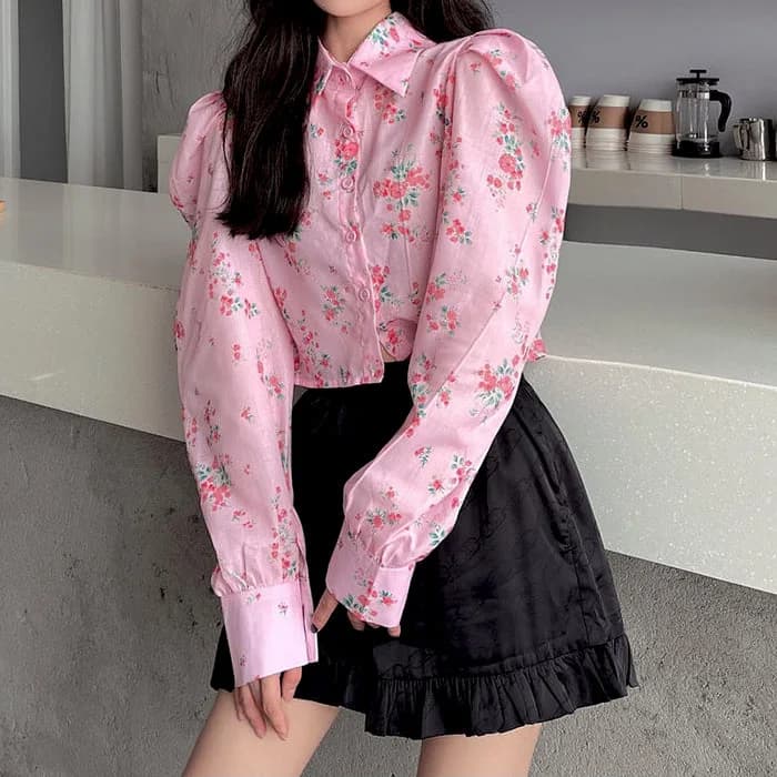 Princess Mood Floral Shirt — view 2 Princess Mood Floral Shirt — view 2