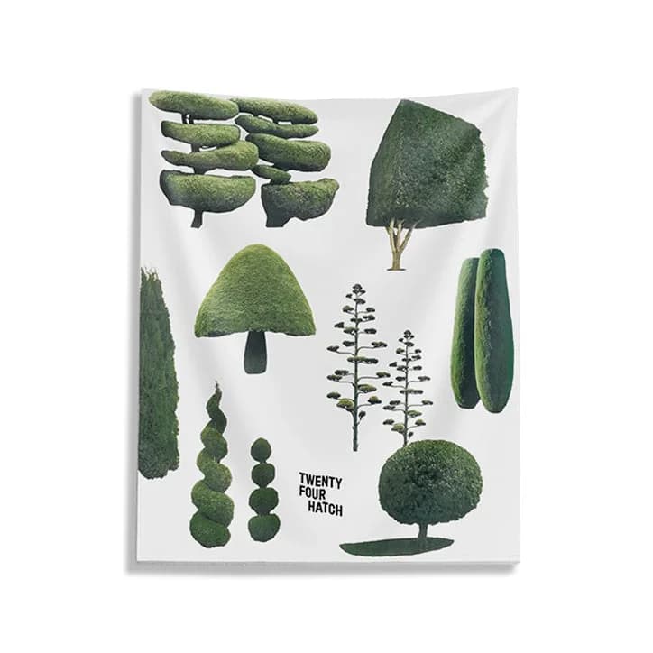Plant Mom Aesthetic Trees Wall Tapestry — view 1 Plant Mom Aesthetic Trees Wall Tapestry — view 1