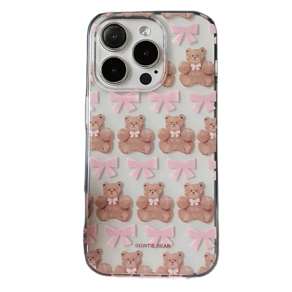 Bow Bear iPhone Case — view 1 Bow Bear iPhone Case — view 1