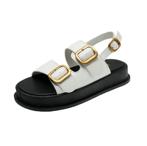 Buckle Platform Sandals — view 2 Buckle Platform Sandals — view 2