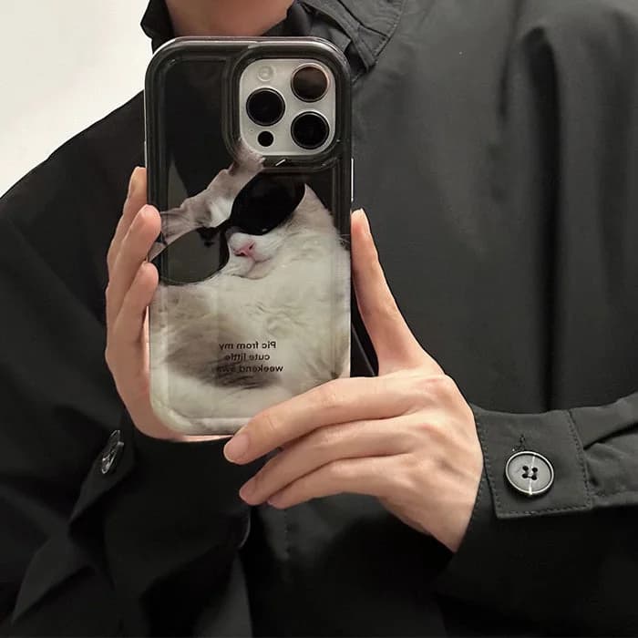 Cat Sunglasses iPhone Case — view 2 Cat Sunglasses iPhone Case — view 2