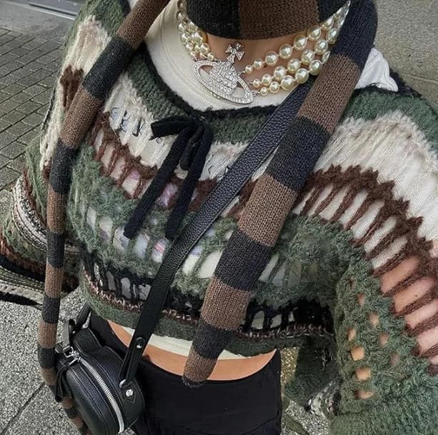 Short Fairy Grunge Sweater — view 2 Short Fairy Grunge Sweater — view 2