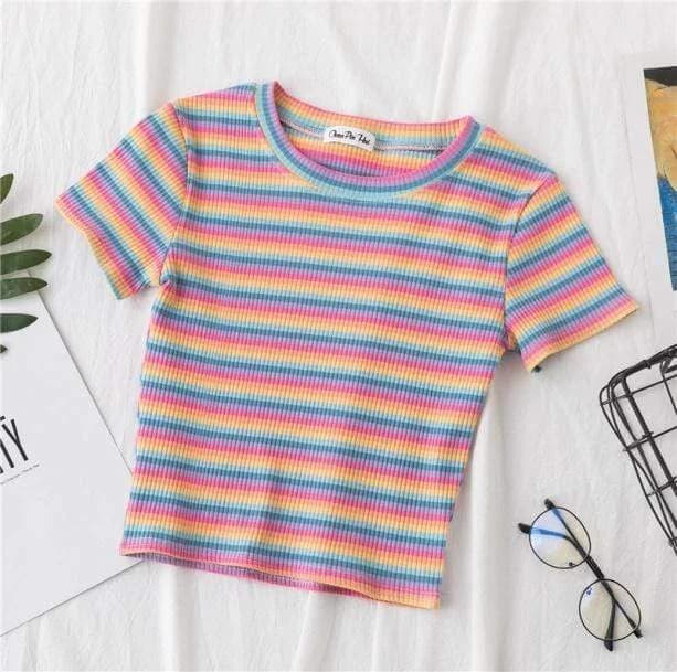 Aesthetic Rainbow Top — view 2 Aesthetic Rainbow Top — view 2