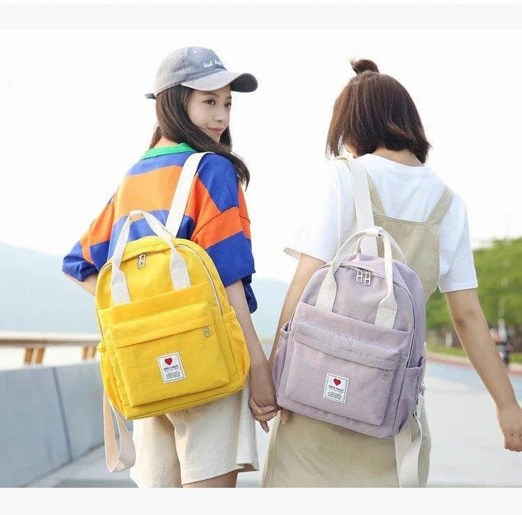 Heart Pastel School Backpack — view 2 Heart Pastel School Backpack — view 2