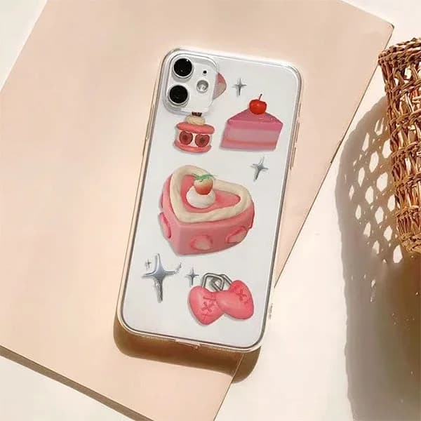 Heart Cake iPhone Case — view 2 Heart Cake iPhone Case — view 2
