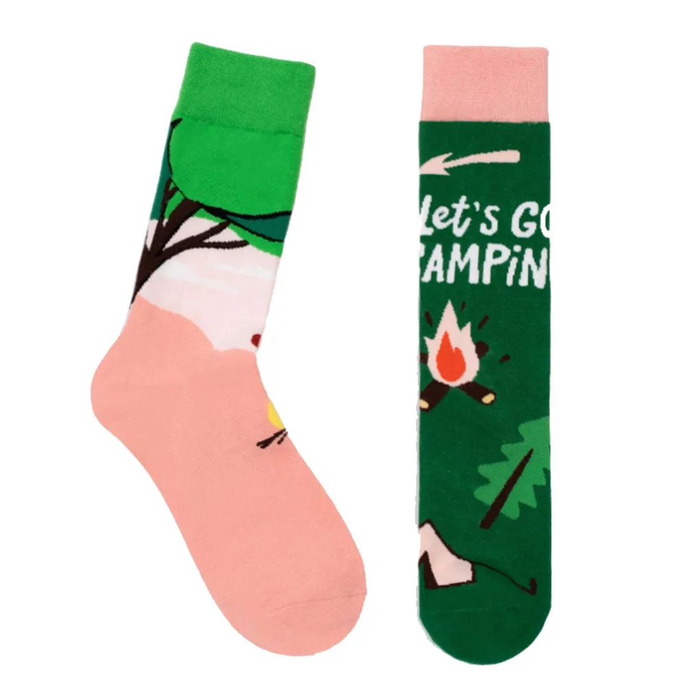 Let's Go Camping Socks — view 2 Let's Go Camping Socks — view 2