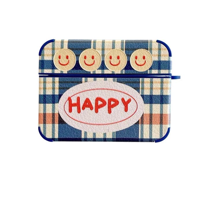 Happy Plaid AirPods Case — view 1 Happy Plaid AirPods Case — view 1