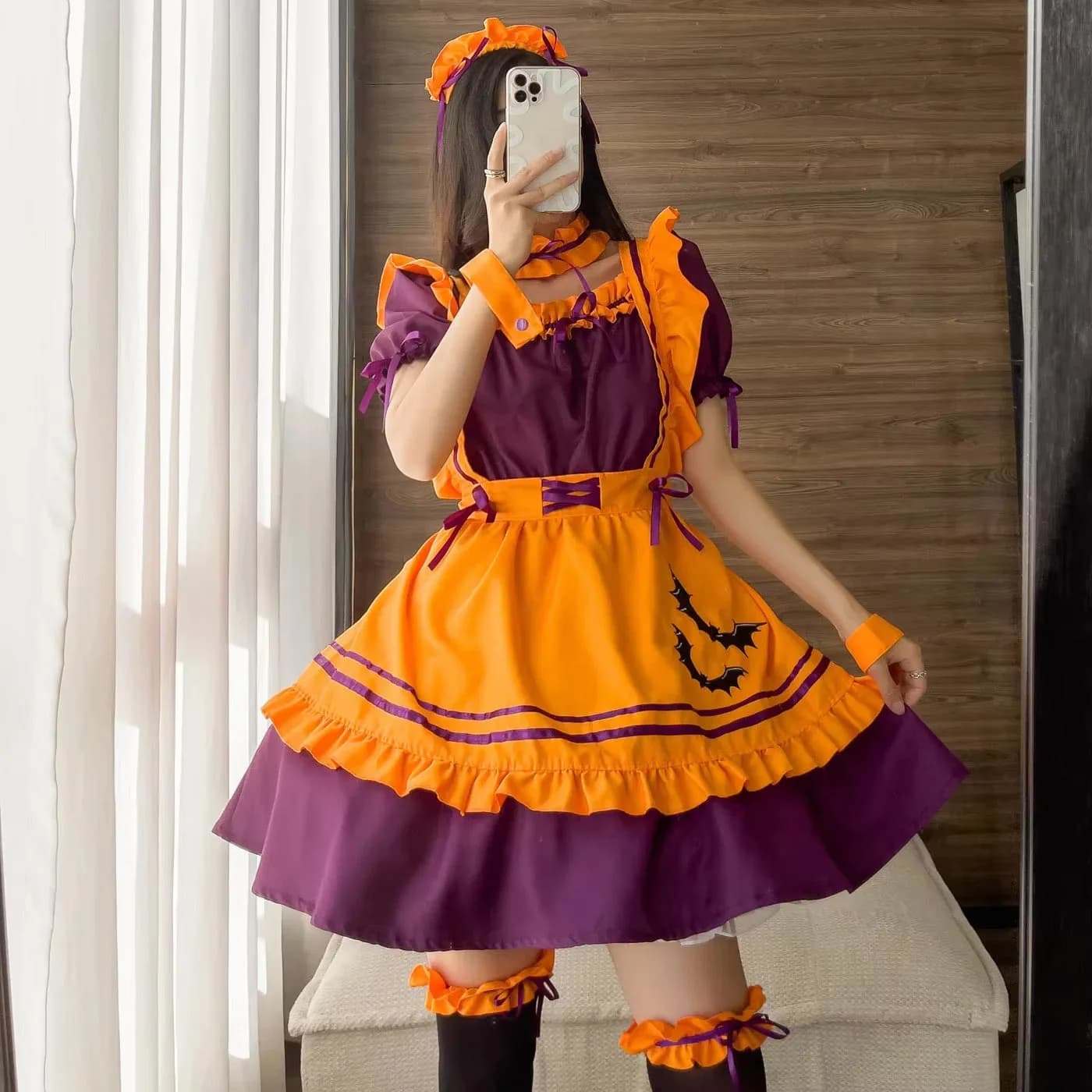 Pumpkin Queen Maid Cosplay Dress — view 1 Pumpkin Queen Maid Cosplay Dress — view 1