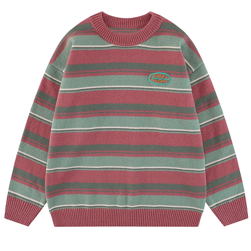 Primary Colors Striped Sweater — view 2 Primary Colors Striped Sweater — view 2