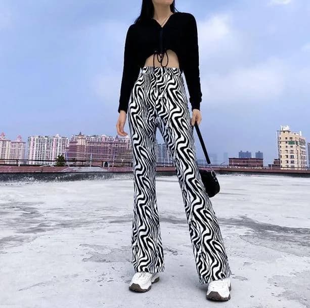 Y2K Zebra Pants — view 1 Y2K Zebra Pants — view 1