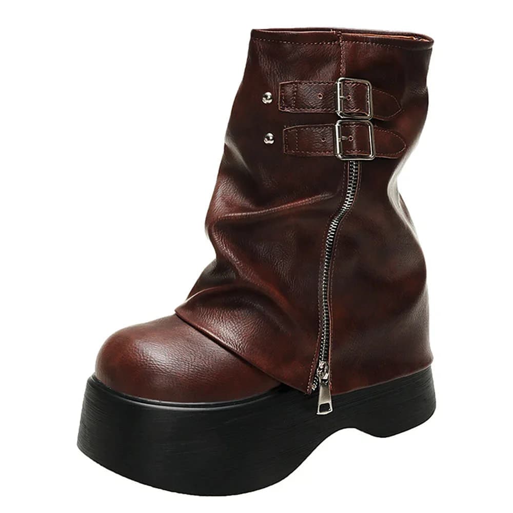 Forbidden Girlfriend Double Buckle Boots — view 2 Forbidden Girlfriend Double Buckle Boots — view 2