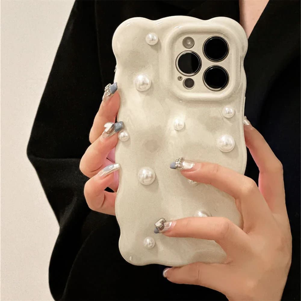 French Girl Pearl iPhone Case — view 2 French Girl Pearl iPhone Case — view 2