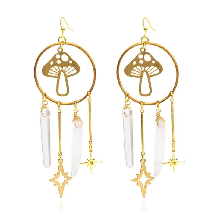Magical Mushroom Earrings — view 1 Magical Mushroom Earrings — view 1