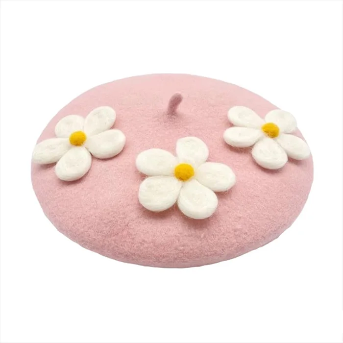 Daisy Crochet Beret — view 3 Daisy Crochet Beret — view 3