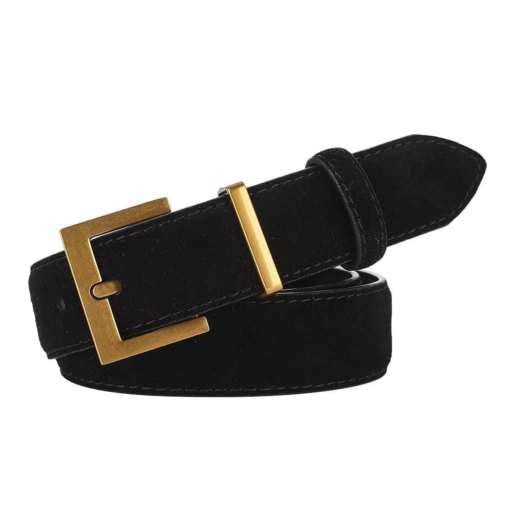 Minimalist Aesthetic Suede Belt — view 2 Minimalist Aesthetic Suede Belt — view 2
