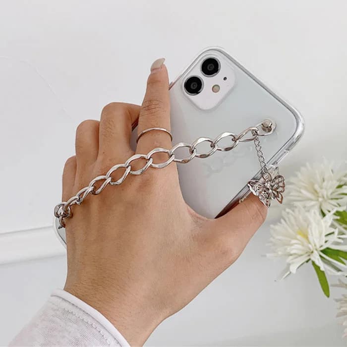 Grunge Butterfly Chain iPhone Case — view 2 Grunge Butterfly Chain iPhone Case — view 2