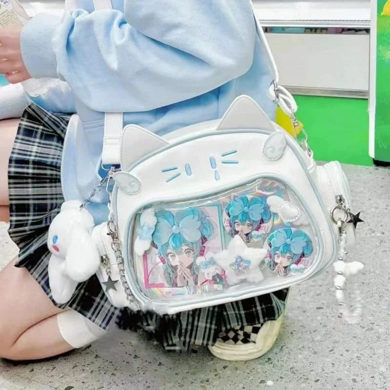 Cat Ear Ita Backpack and Crossbody Display Bag — view 1 Cat Ear Ita Backpack and Crossbody Display Bag — view 1