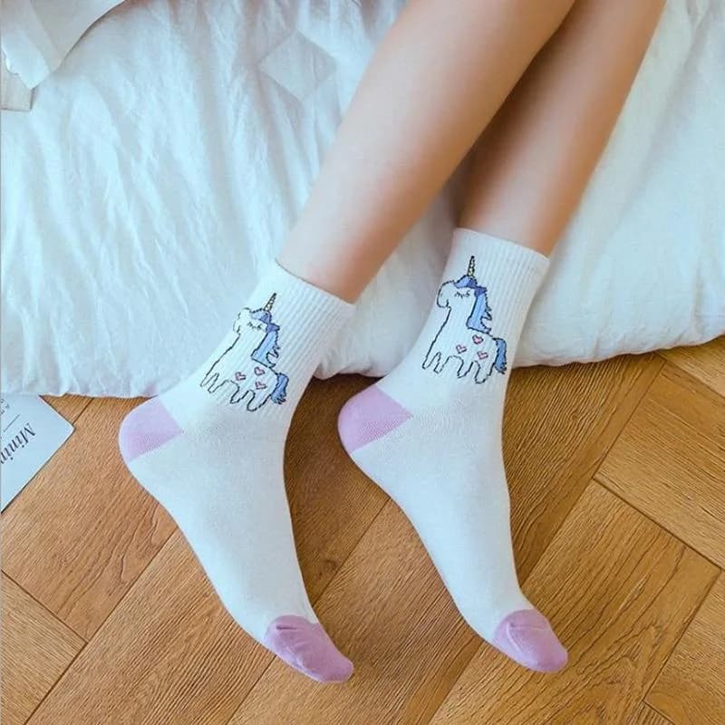 Kawaii Unicorn Socks — view 1 Kawaii Unicorn Socks — view 1