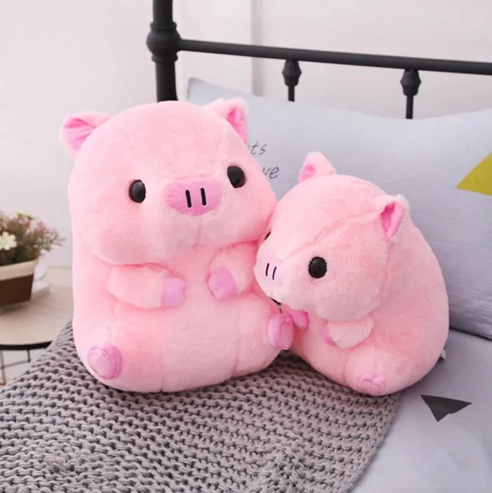 Kawaii Pink Piggy Plushie — view 2 Kawaii Pink Piggy Plushie — view 2