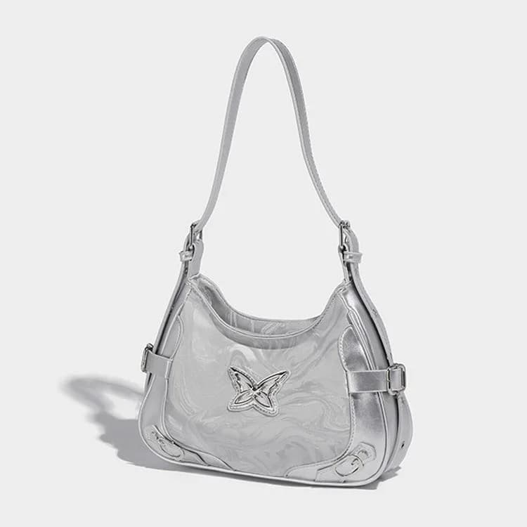 Silver Butterfly Shoulder Bag — view 3 Silver Butterfly Shoulder Bag — view 3