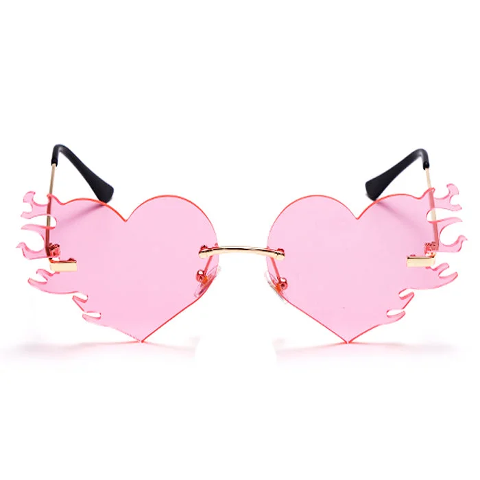 Heart Flame Glasses — view 2 Heart Flame Glasses — view 2