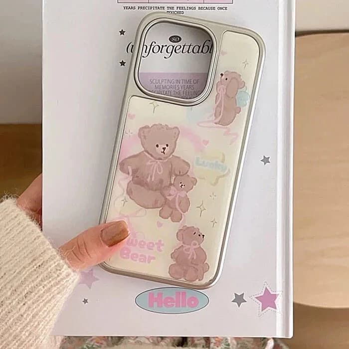 Sweet Bear Aesthetic iPhone Case — view 2 Sweet Bear Aesthetic iPhone Case — view 2