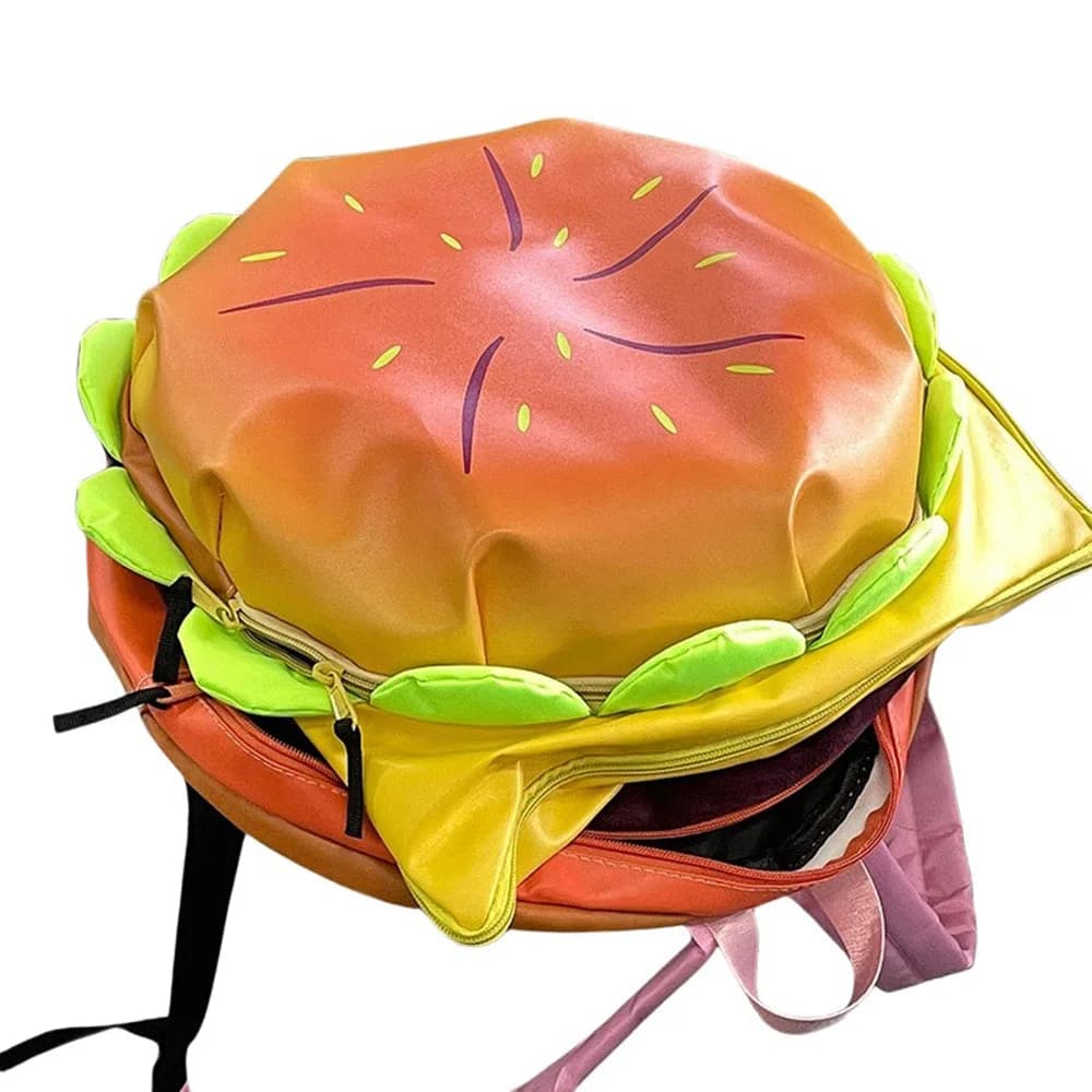 Burger Shaped Backpack — view 2 Burger Shaped Backpack — view 2