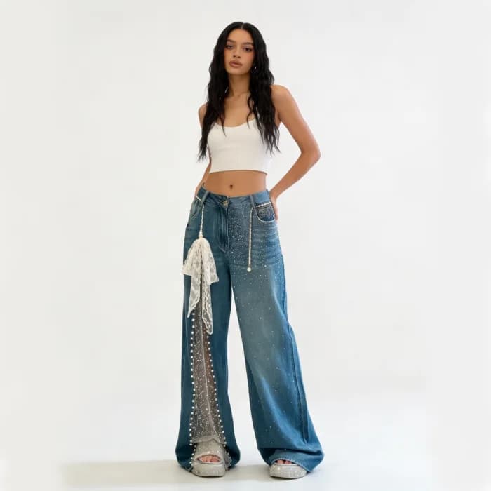 Old Soul Lace Jeans — view 2 Old Soul Lace Jeans — view 2