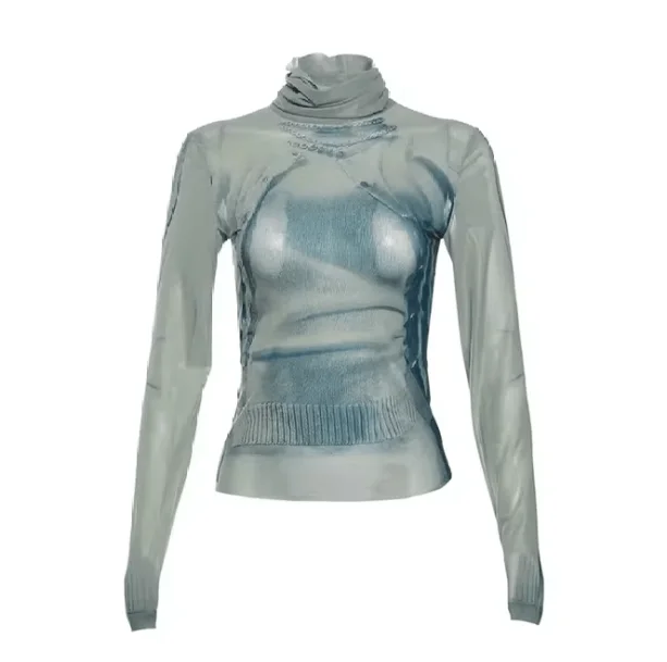 Apocalyptic Y2K Turtleneck — view 1 Apocalyptic Y2K Turtleneck — view 1