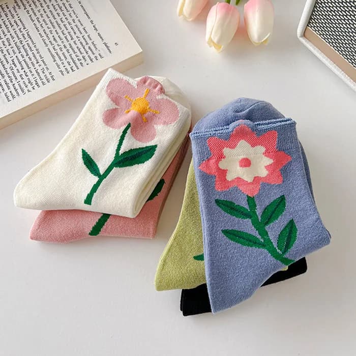 Cottage Dreams Floral Socks — view 2 Cottage Dreams Floral Socks — view 2