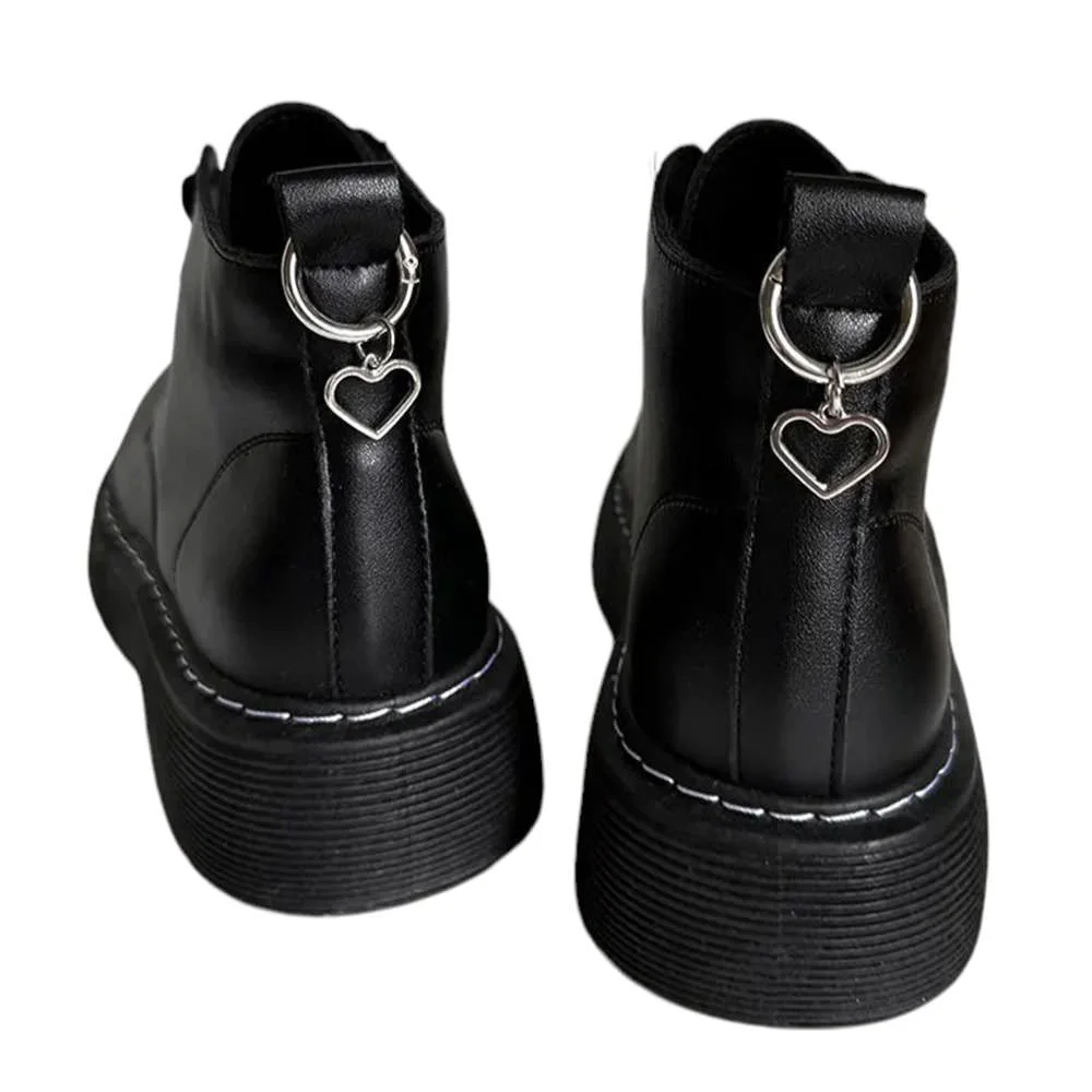 Heart Pendant Boot Charms — view 1 Heart Pendant Boot Charms — view 1