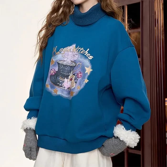 Magic Witches Printed Sweatshirt — view 3 Magic Witches Printed Sweatshirt — view 3