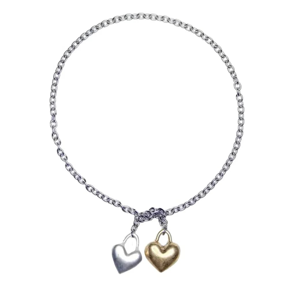 Softie Heart Chain Necklace — view 1 Softie Heart Chain Necklace — view 1
