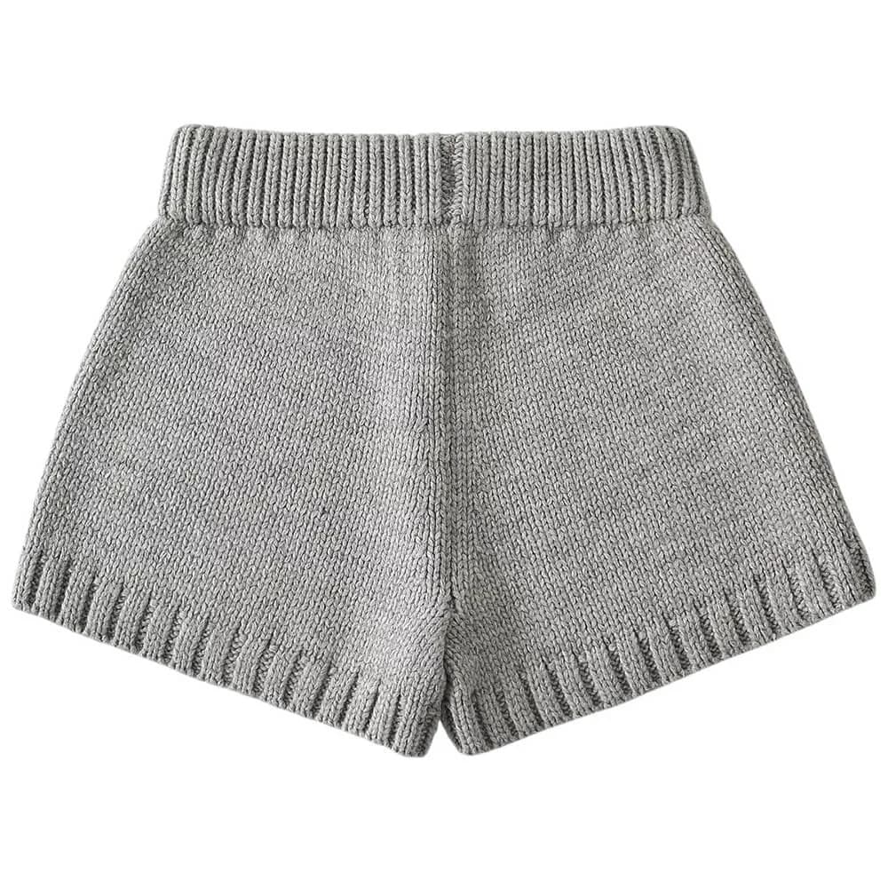 Cozy Days Knit Mini Shorts — view 3 Cozy Days Knit Mini Shorts — view 3
