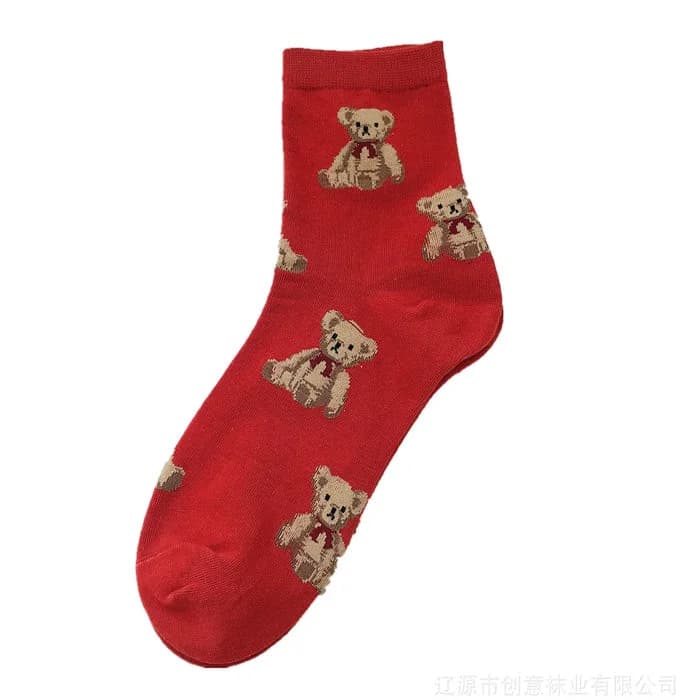 Bear Pattern Socks — view 2 Bear Pattern Socks — view 2
