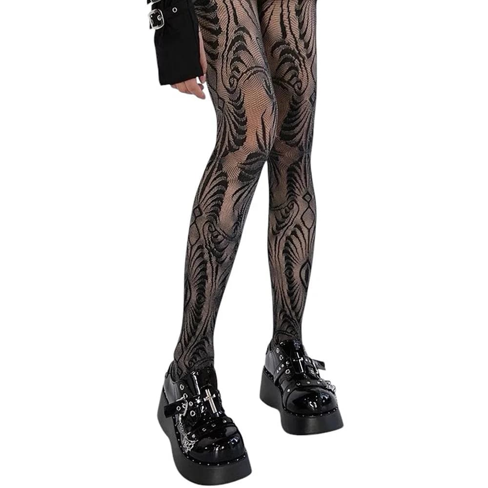Geometric Pattern Tights — view 2 Geometric Pattern Tights — view 2