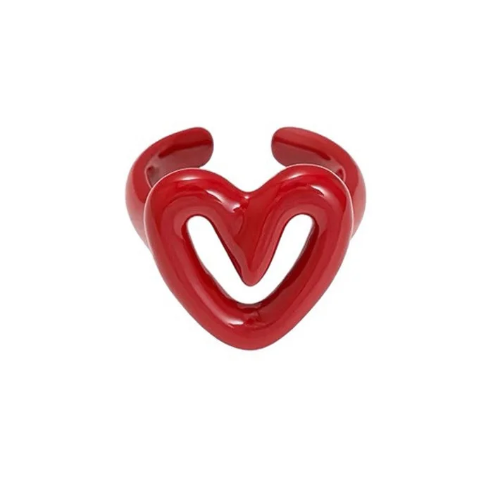 Y2K Heart Chunky Ring — view 2 Y2K Heart Chunky Ring — view 2