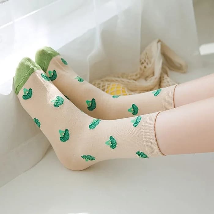 Broccoli Socks — view 2 Broccoli Socks — view 2