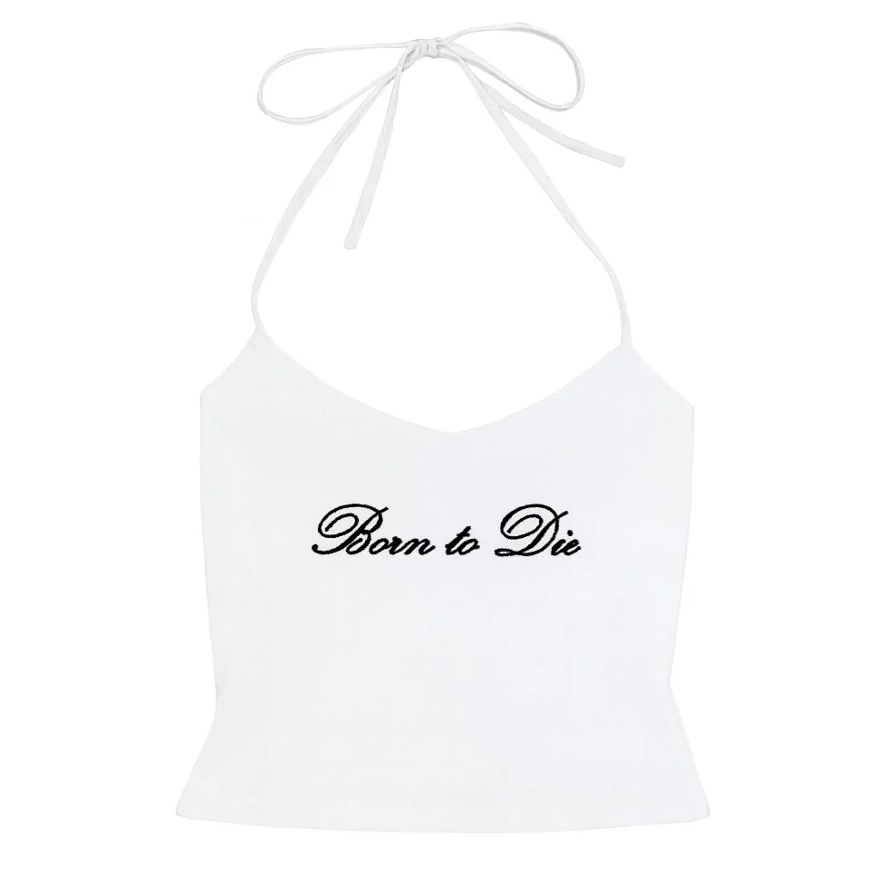 Born to Die Y2K Halter Top — view 2 Born to Die Y2K Halter Top — view 2