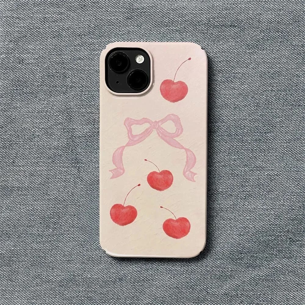 Bow & Cherry iPhone Case — view 2 Bow & Cherry iPhone Case — view 2