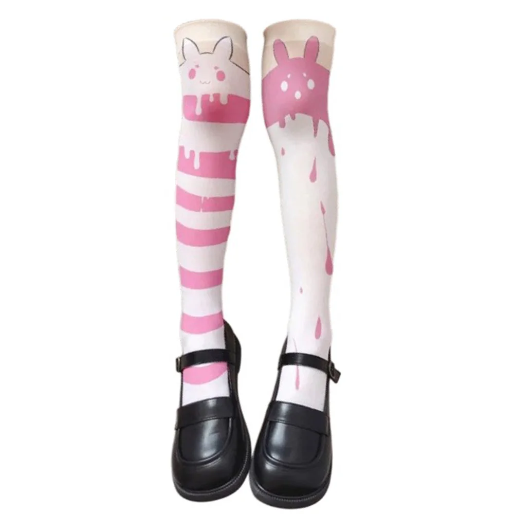 Candy Stripe Bunny Stockings — view 2 Candy Stripe Bunny Stockings — view 2