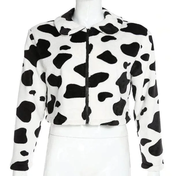 Soft Cow Print Jacket — view 2 Soft Cow Print Jacket — view 2