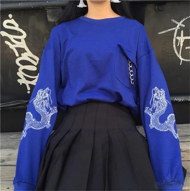 Dragon Long Sleeve Shirt — view 1 Dragon Long Sleeve Shirt — view 1