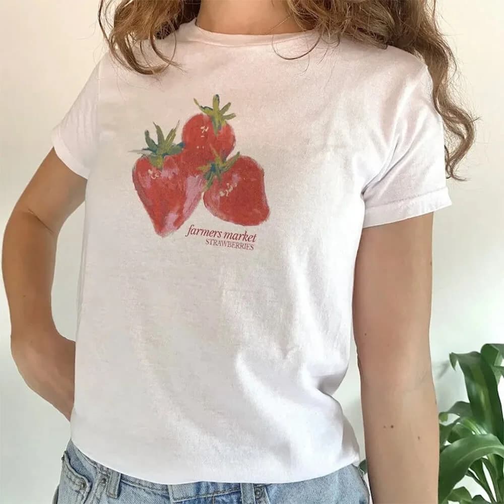Strawberry Graphic T-Shirt — view 2 Strawberry Graphic T-Shirt — view 2