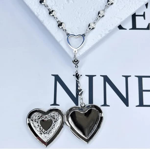 Open Heart Necklace — view 2 Open Heart Necklace — view 2