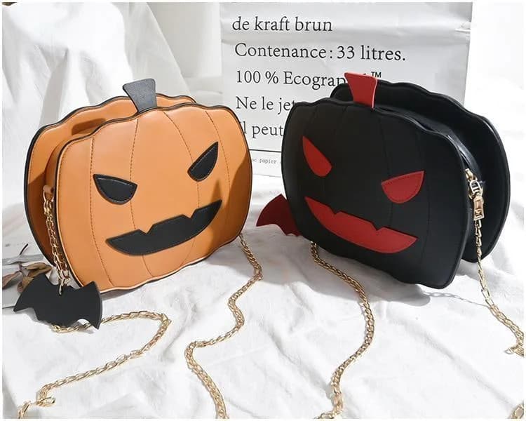 Jack-O-Lantern Pumpkin Crossbody Bag — view 2 Jack-O-Lantern Pumpkin Crossbody Bag — view 2