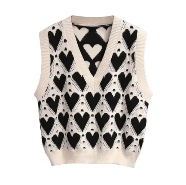 Preppy Heart Sweater — view 1 Preppy Heart Sweater — view 1