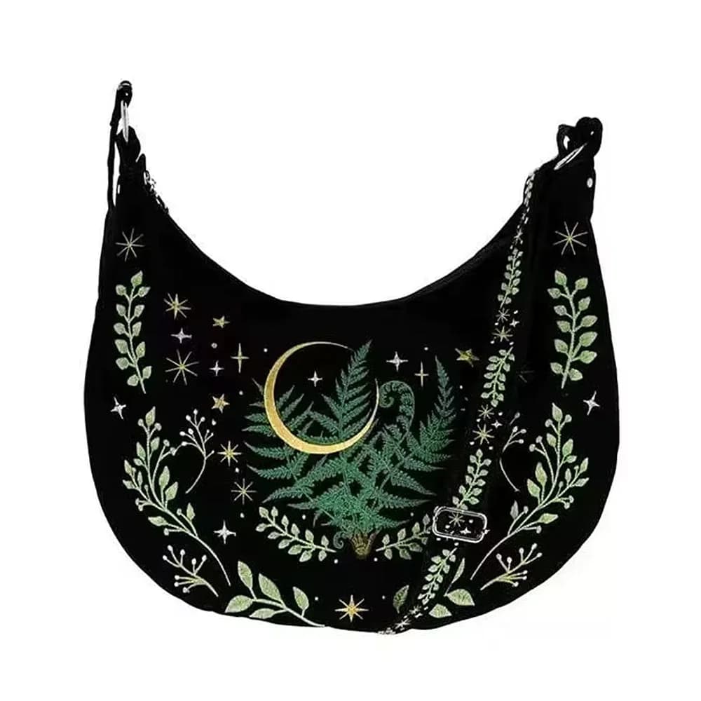 Forestcore Aesthetic Embroidery Bag — view 3 Forestcore Aesthetic Embroidery Bag — view 3