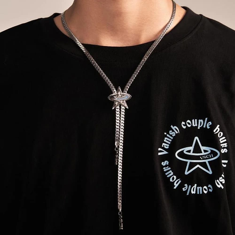 Shooting Star Pendant Chain — view 2 Shooting Star Pendant Chain — view 2
