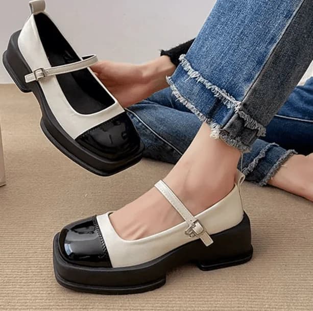 Square Toe Preppy Shoes — view 2 Square Toe Preppy Shoes — view 2
